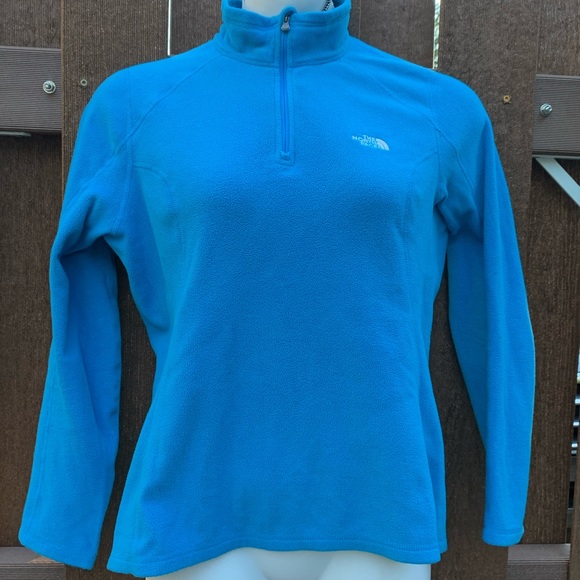 The North Face Tops - North Face Blue Quarter zip fleece